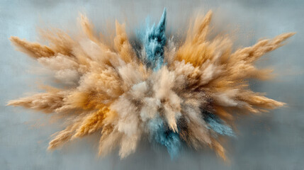 Obraz premium vibrant explosion of color with dynamic textures and patterns