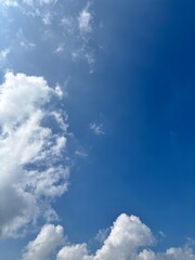blue sky beautiful white cloudy clouds sunny day