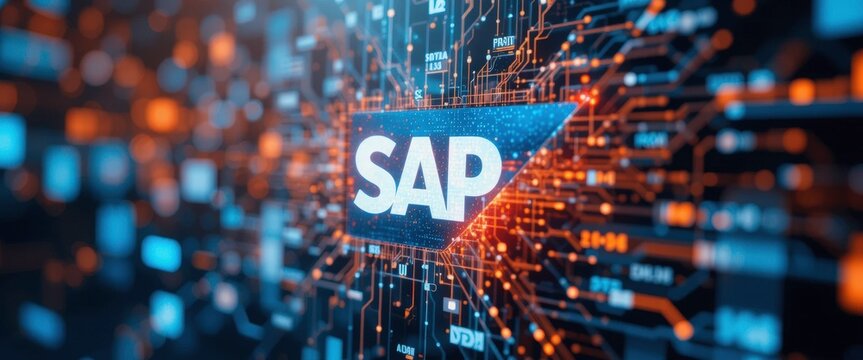 SAP Software: Digital Technology Background - Abstract backgrounds