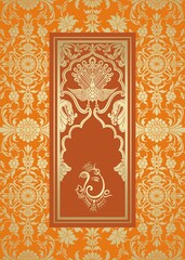 Ganesha, wedding card, royal Rajasthan, India	