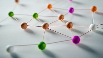 Obraz premium Global Network Interconnection Collaboration Teamwork Business Concept