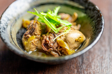 牡蠣の煮付け料理