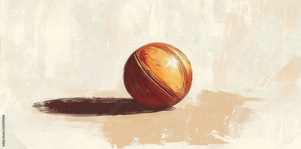 Poster an illustration of a round object casting a shadow