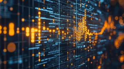 Abstract Digital Data Stream: A Visualization of Binary Code and Network Flow