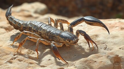 Captivating image of a scorpion with intricate details showcasing its unique anatomy and colors