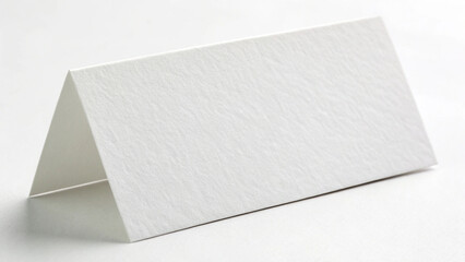 White Blank Paper Table Card Horizontal.