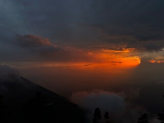 Volcano Sunset in Guatemala