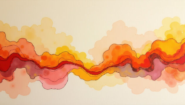 Warm toned sound wave visualization for music production and audio branding projects