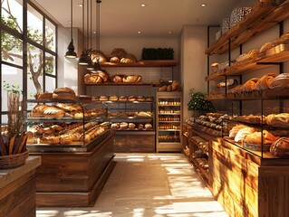 Rustic Bakery Interior
