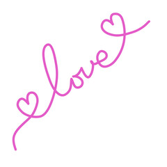 pink ribbon on white background