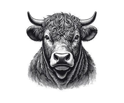 Angus Cow Head