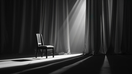Solitary person sitting on park bench with head bowed, surrounded by barren trees and overcast sky, symbolizing isolation and emotional struggle. Concept of loneliness and mental health.