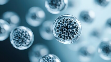 Microscopic View of Viruses Illustrating Zoonosis and Its Impact on Human Health and Environment