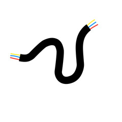 electric cable vector element