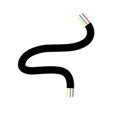 electric cable vector element