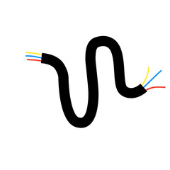 electric cable vector element