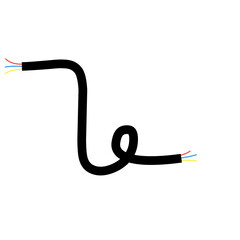 electric cable vector element