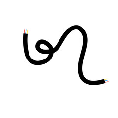 electric cable vector element