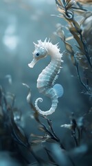 A tiny, delicate seahorse wallpaper for smartphone