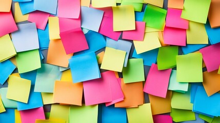 Colorful Sticky Notes Background: A Vibrant Array of Reminders and Ideas