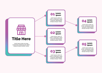 Pink Gradient Chart Infographic