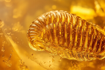 Naklejka premium shrimp fossil