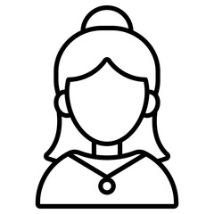 긴머리 여성 유저 아이콘