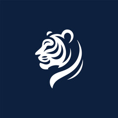 Minimalist tiger logo