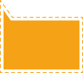 vector orange speech bubble