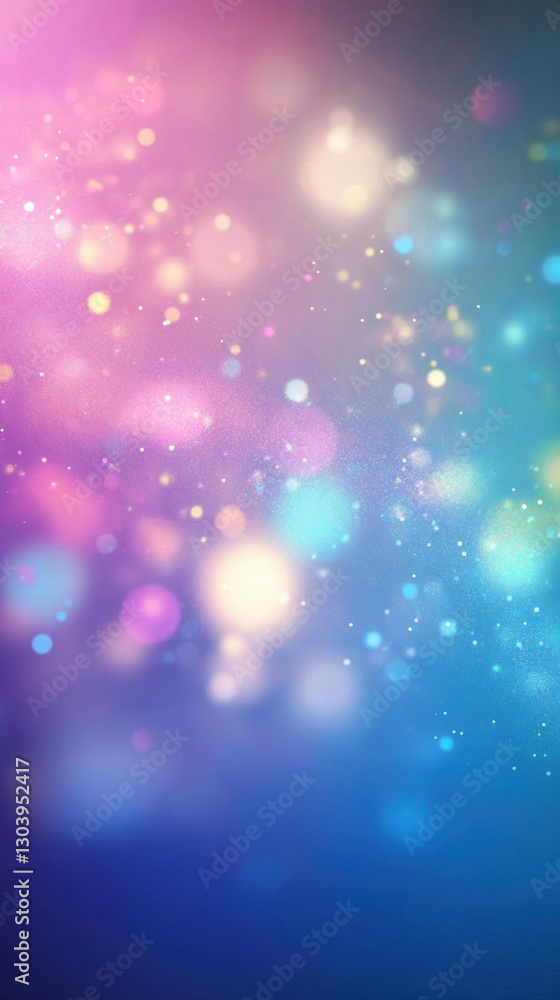 Aufkleber a vibrant, blurred background featuring colorful bokeh effects with soft light, creating an ethereal