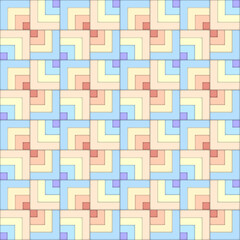 Geometric Retro Vibe Seamless Pattern Digital Paper – Colorful Abstract Vintage-Inspired Background, Mid-Century Modern Design, 70s Aesthetic, Funky and Groovy Repeating Pattern for Scrapbooking, Text