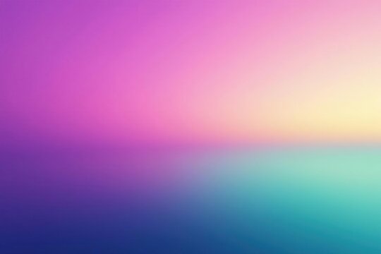 Gradient background with purple neon green peach pastel colors, evening sky, soft focus