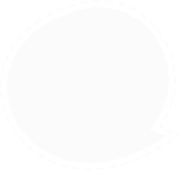 white speech bubble