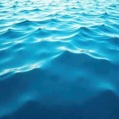 Fototapeta premium Serene blue water, subtle wave rings, gentle ripples , bright, background