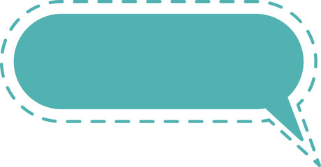 Fototapeta premium dotted line speech bubble