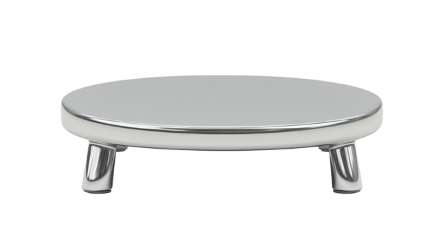 Silver object glowing with blue light, a modern abstract illustration silver