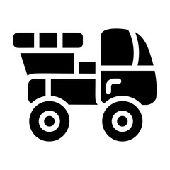 Dump Truck Solid Icon
