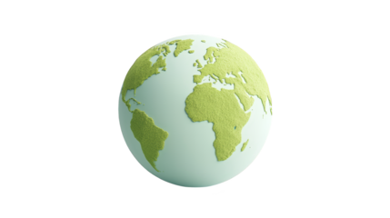 Striking white and blue globe on a plaid design background, visual representation of global connectivity