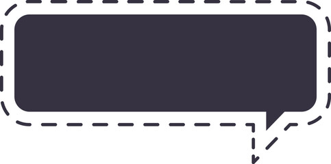 burbuja de di&aacute;logo punteada