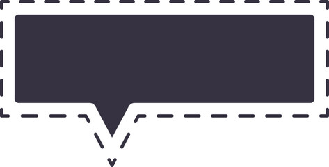 burbuja de di&aacute;logo punteada