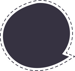 burbuja de diálogo punteada