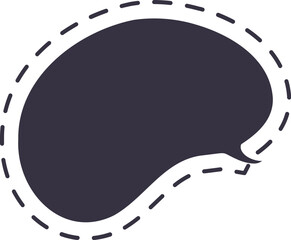 burbuja de diálogo punteada