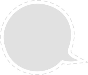 burbuja de diálogo punteada