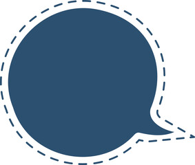 burbuja de diálogo punteada