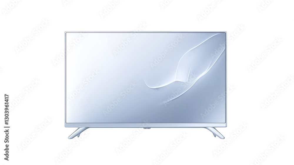 Poster bright blank computer screen on workspace setup, ideal background for technology presentations, webs
