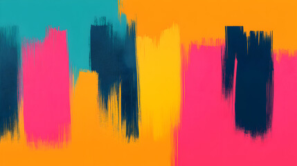 Vibrant colorful abstract painting a close-up on modern artistic expression