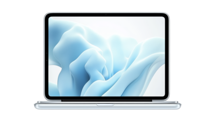 Modern workspace featuring apple macbook pro with code displayed on screen