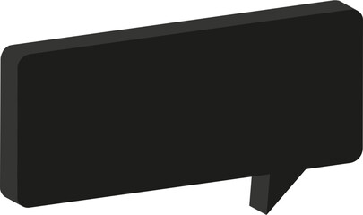 Fototapeta premium black speech bubble