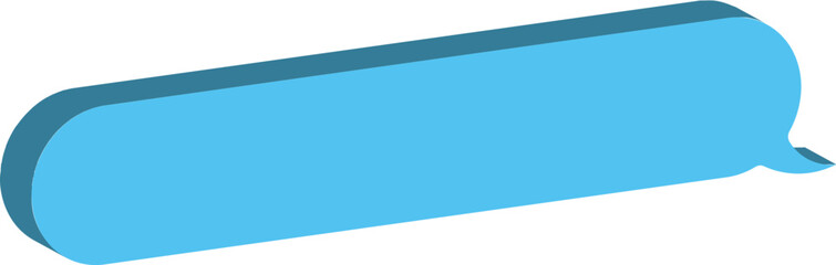 sky blue speech bubble