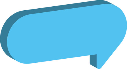 sky blue speech bubble